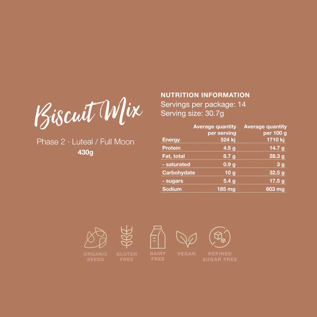 The Seed Cycle Biscuit Mix