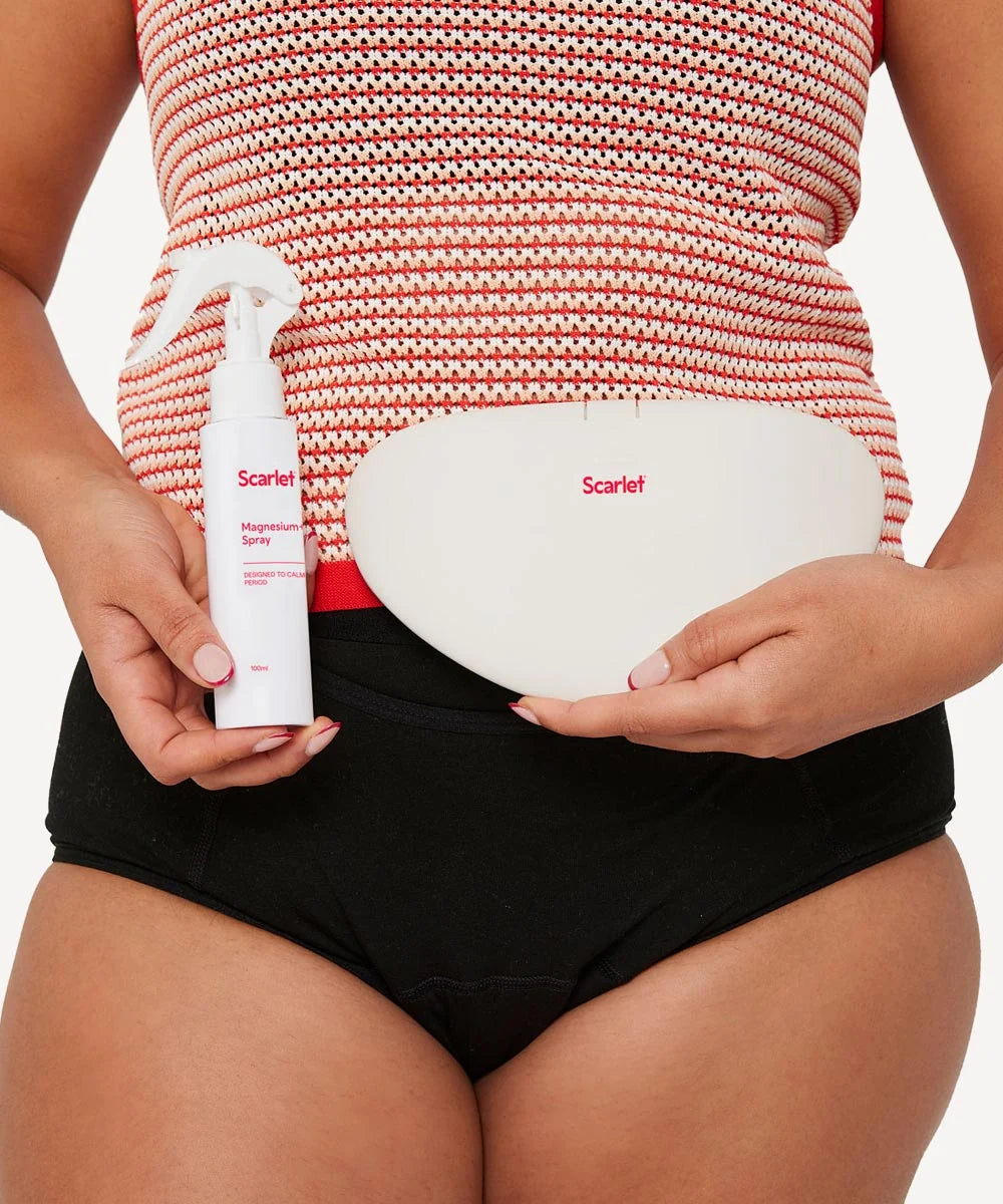 Comfort Set — rae Heat Pad + Pocket Briefs + Magnesium Spray